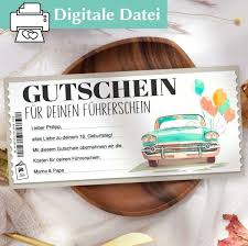 gutschein für führerschein
